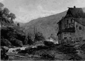 Village Au Bord D'un Ruisseau Village Au Bord D'un Ruisseau