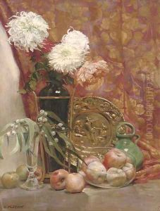Chrysanthemums in a vase