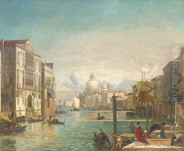 Gondolas on the Grand Canal, Venice - view 1