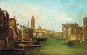 Gondolas on a Venetian Canal