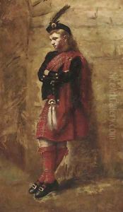 The pensive Highlander by John Pettie