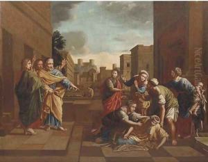 The Expulsion from the Temple by Nicolas Poussin