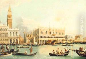 The Bacino Di San Marco, Venice by Of Edward Pritchett