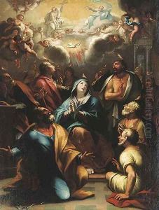 The Pentecost by Domenico Piola