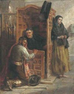 Waiting at the confessional by John Phillip