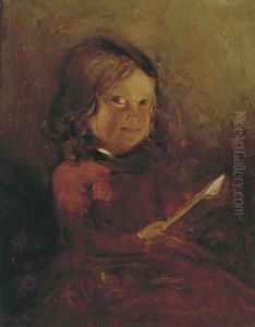 A girl with a book, a sketch; and A girl with a letter by John Phillip