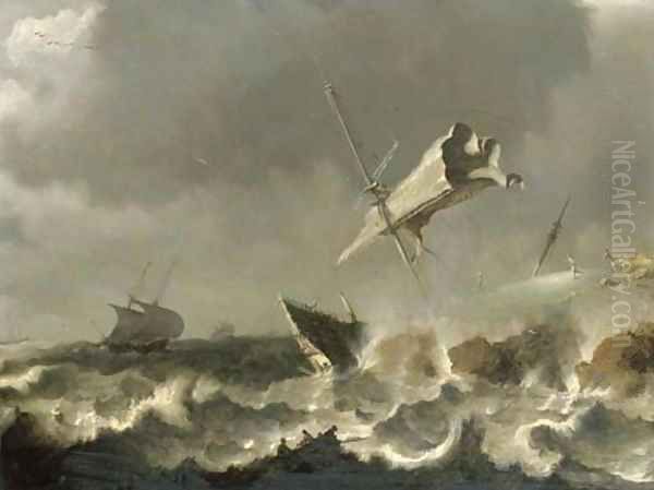 A storm at sea - view 1
