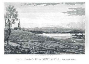 View of Hunter's River, Newcastle, New South Wales, 1918 by Walter Preston