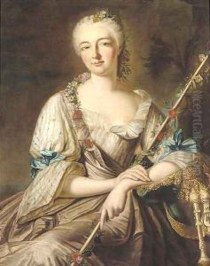 Portrait of a lady by Antoine Pense