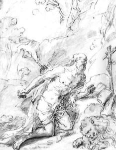 Saint Jerome in the desert by Giuseppe Passeri