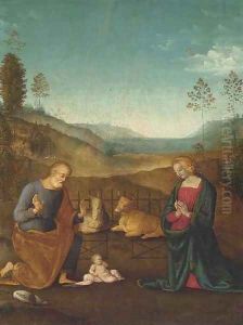 The Nativity by Pietro Vannucci Perugino