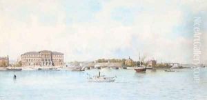 A view of Stockholm from the river by Anna Sofia Palm