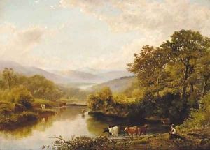 On the banks of the Teign, near Newton, Devon