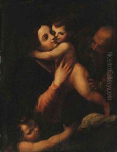 The Holy Family with the Infant Saint John the Baptist by Gaetano Pignoni
