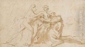 Hercule, Dejanire et Nessus by Giovanni Battista Pellegrini