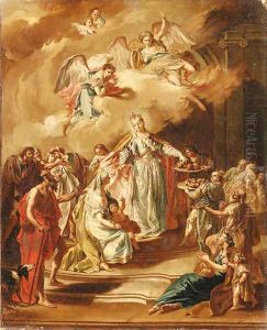 Saint Elizabeth of Hungary by Giovanni Battista The Younger Pittoni