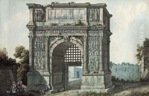 The Arch of Trajan, Rome - view 1
