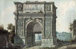 The Arch of Trajan, Rome by Simone Pomardi