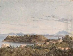 Ischia and Capri seen from the Neapolitan coast by Anthonie Sminck Pitloo