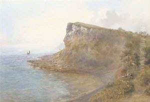 Seaton Bay, Devon by Arthur W. Perry