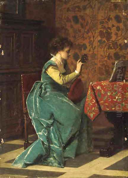 Tuning her Lute - view 1