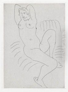 Nu Au Fauteuil Raye by Henri Matisse