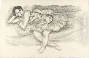 Danseuse Au Divan Pliee En Deux by Henri Matisse