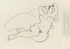 Nu Couche, Les Bras Leves by Henri Matisse
