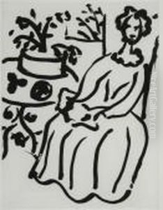 Marie-jose En Robe Jaune by Henri Matisse