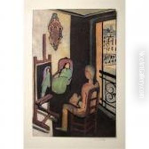 "der Maler Mit Seinem Model by Henri Matisse
