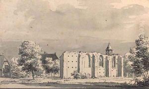 The ruined church of Keent, near Nijmegen