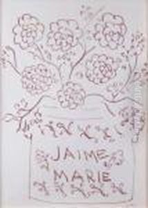 Vase De Fleurs Pour Marie by Henri Matisse