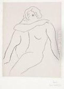 Nu Assis, Bras Droit Reposant Sur L'epaule Gauche by Henri Matisse