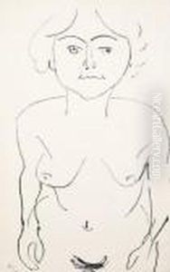 Nu De Face, Vue Plongeante by Henri Matisse