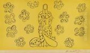 Vierge A L'enfant Au Decor Fleuri by Henri Matisse