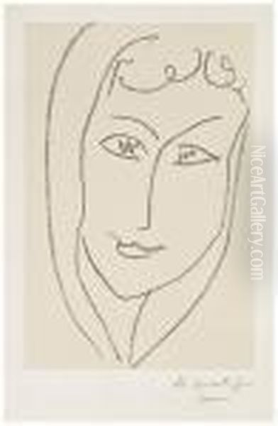 Tete De Jeune Fille De Face - view 1