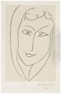 Tete De Jeune Fille De Face by Henri Matisse