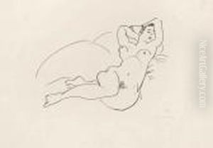 Nu Couche, Les Bras Leves by Henri Matisse