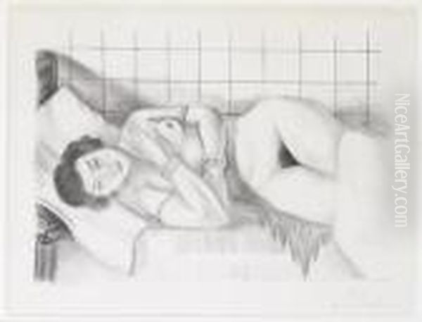 Figure Endormie, Chale Sur Les Jambes - view 1