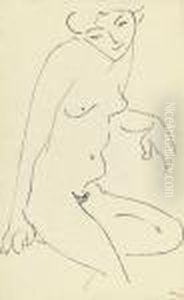 Nu De Trois-quarts, La Tete Penchee by Henri Matisse