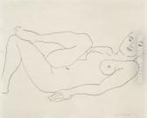 Nu, Jambe Repliee - Etude De Jambes by Henri Matisse