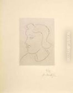 Profil De Jeune Femme by Henri Matisse