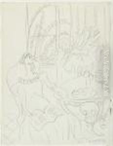 Jeune Femme Assise Dans Un Interieur by Henri Matisse