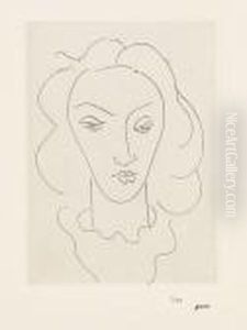 Jeune Femme Avec Un Plastron De Lingerie. by Henri Matisse