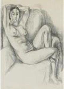 Nu Au Coussin Bleu by Henri Matisse