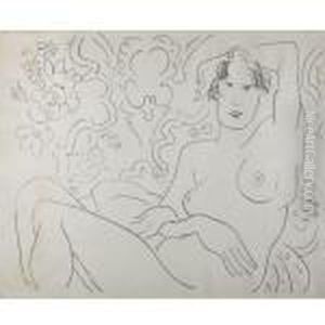 Nu Assis, Bras Gauche Sur La Tete by Henri Matisse