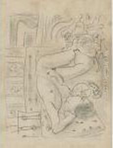 Nu Renserve Au Brasero by Henri Matisse
