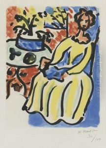 Marie-jose En Robe Jaune by Henri Matisse