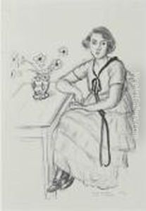 La Robe Jaune Au Ruban Noir by Henri Matisse
