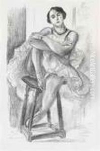 Danseuse Au Tabouret, From: Dix Danseuses by Henri Matisse